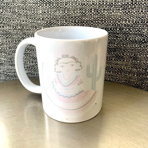 frida Other - 𝅺Frida Kahlo coffee mug ceramic coffee cup Mexican feminist women floral